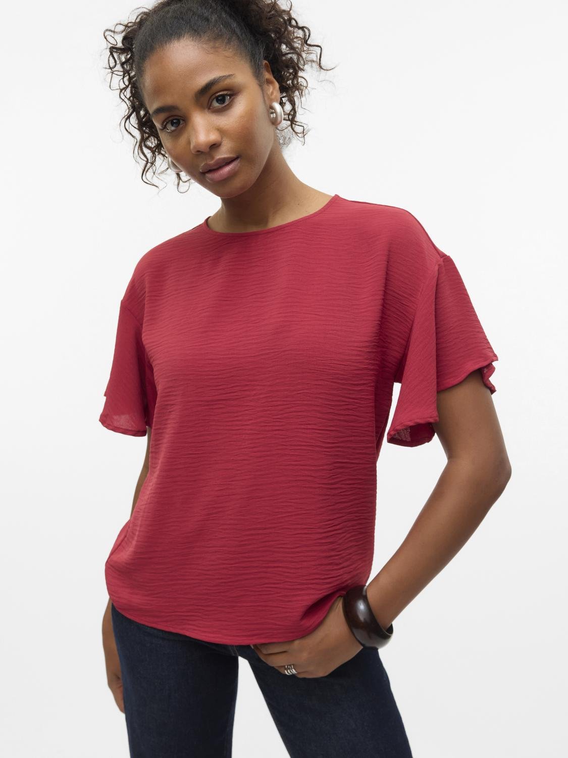 VMALVA Top - Karanda Red - VERO MODA & VILA Bergvik